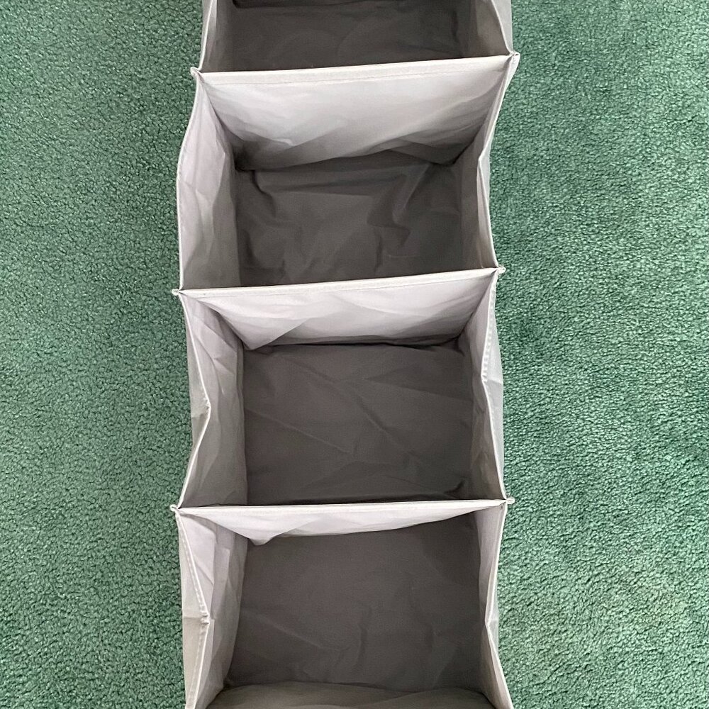 EUC Canvas Hanging Closet Organizer